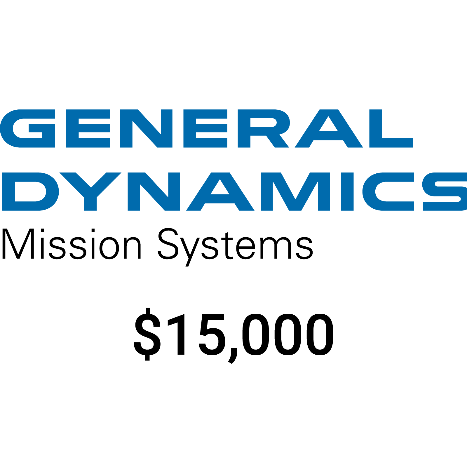 General Dynamics Mission Systems $15,000 donation