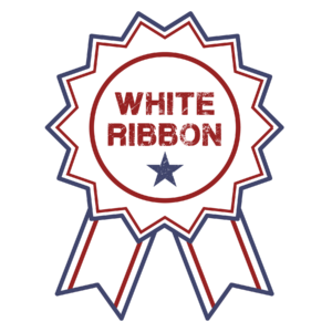 White Ribbon Icon