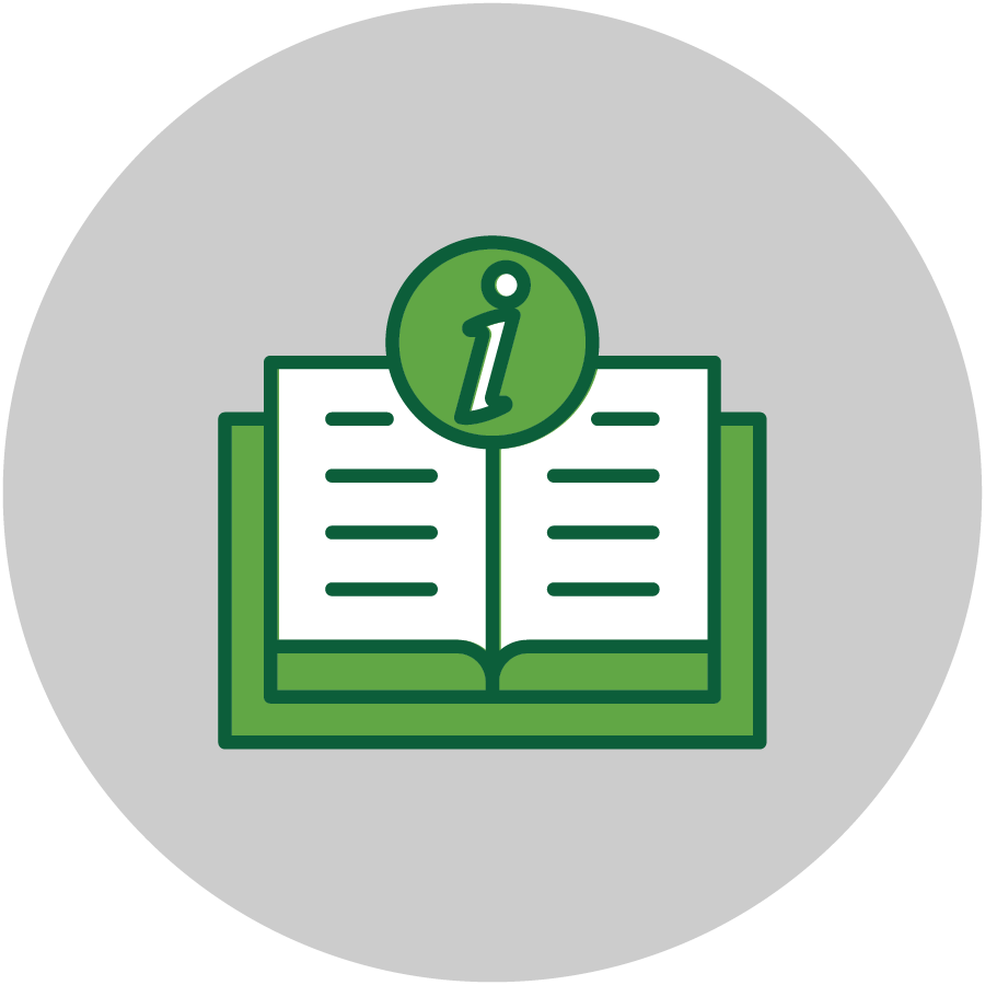 book with information icon