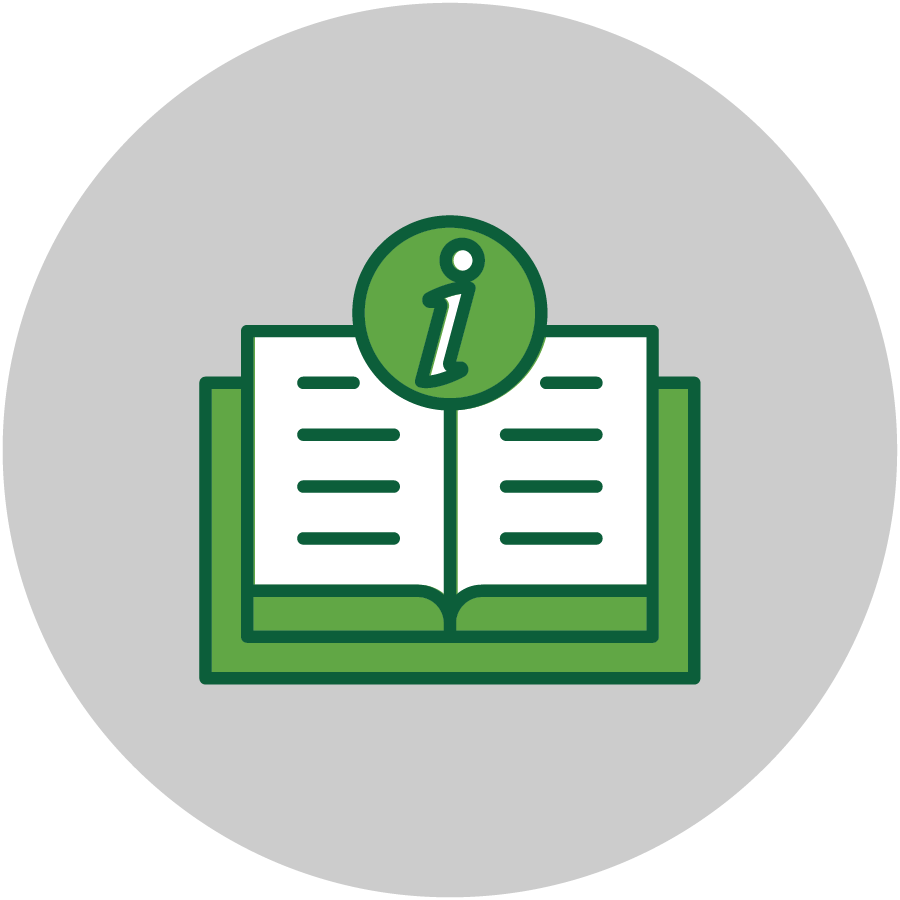 book with information icon