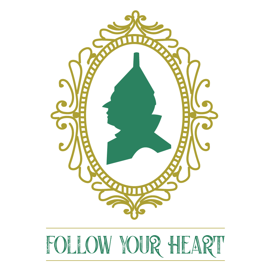 Follow Your Heart - silhouette of the tin man from wizard of oz