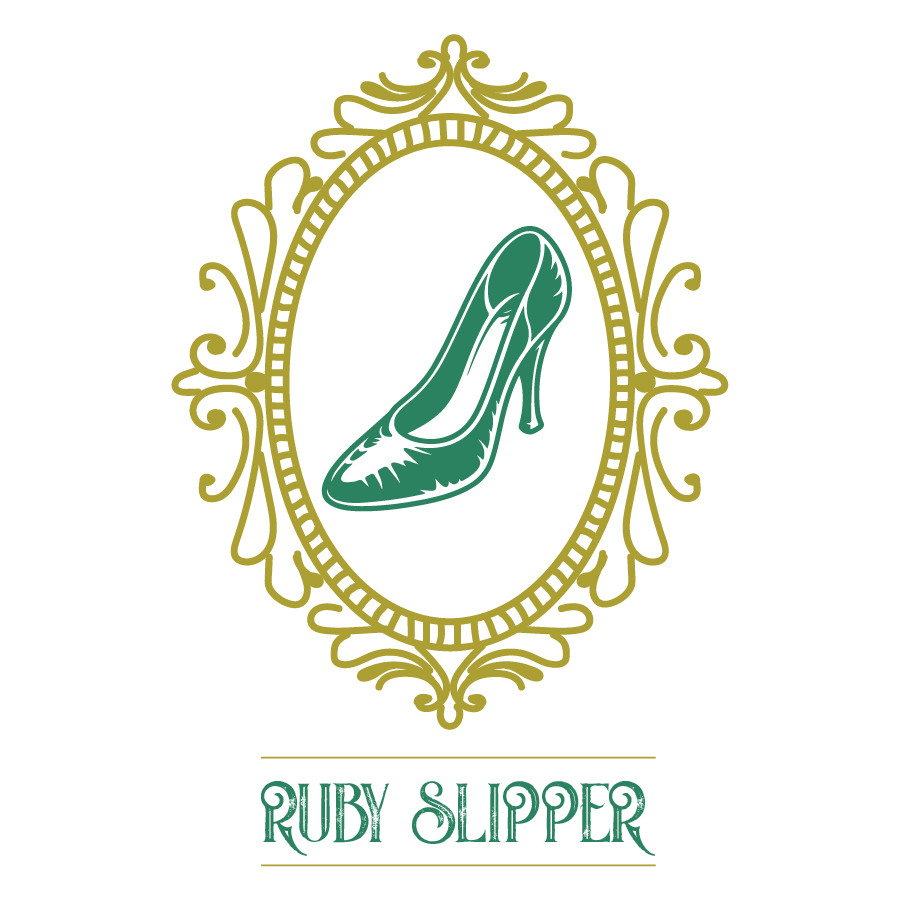 Ruby Slipper with picture of high heel show.